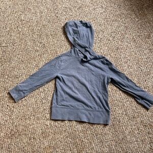 Crewcuts Heather Blue Toddler Hoodie, size 2